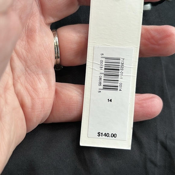 NWT Banana Republic Linen Square Neck Black Vest Size 14. - Picture 5 of 8